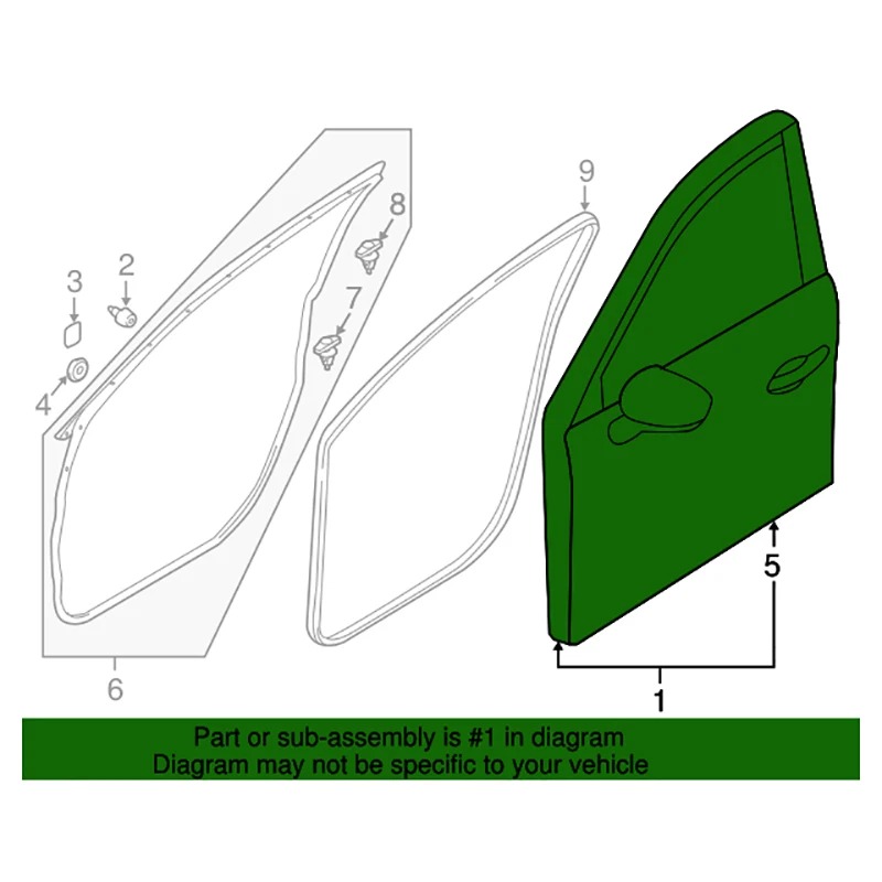 2013-2016 CX-5 Great Quality Replaced Steel Car Front Doors KDY3-59-02XK KDY3-58-02XK KDY35902XK KDY35802XK